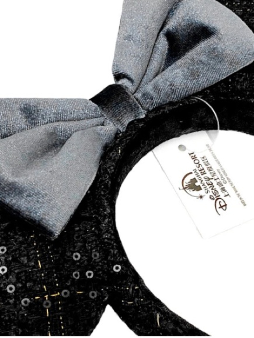 NWT DISNEY PARKS Japan Tokyo Disney Resort Black Bow Mickey Minnie Ears Headband - Picture 4 of 11